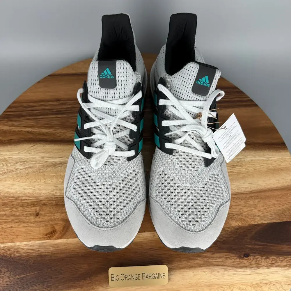Adidas UltraBoost 1.0 White Pure Teal Running Shoes Men’s Size 12 JQ0823 NEW